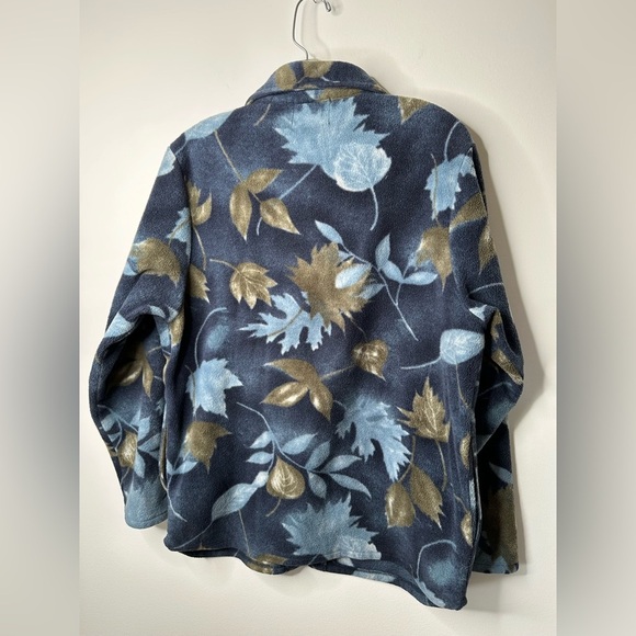 Vintage Tradition Country Collection Fleece Button-Up Jacket Women’s 12 Floral - Picture 9 of 10